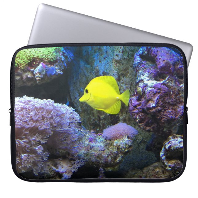 Capa Para Notebook Angelfish Amarelo (Frente)
