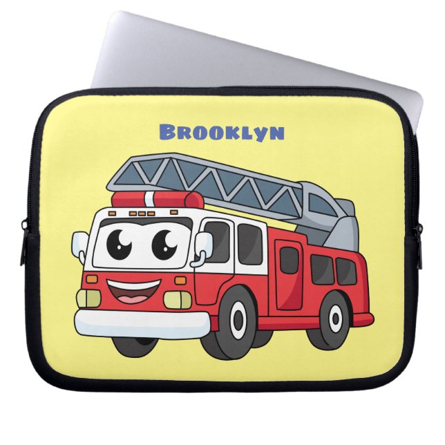 Capa Para Notebook Animação de bombeiros felizes (Frente)