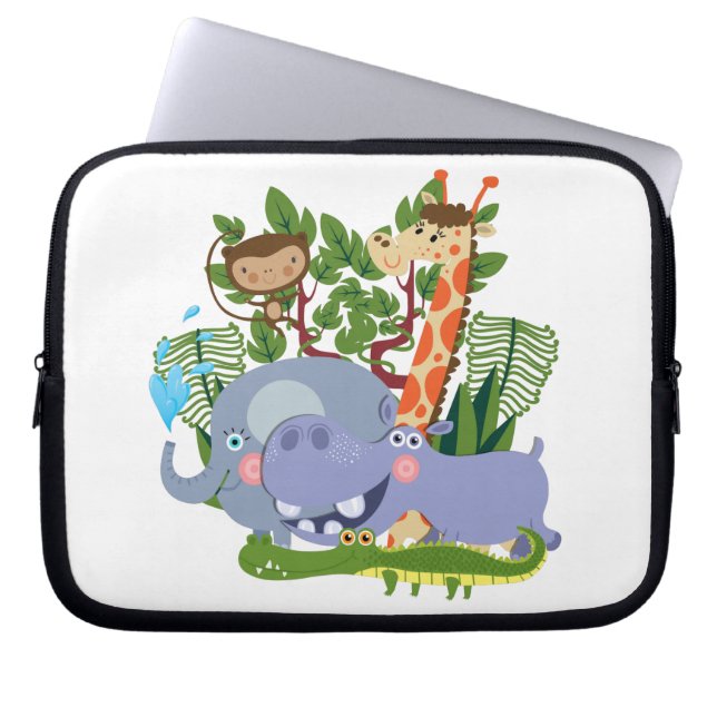 Capa Para Notebook Animais bonitos do safari (Frente)