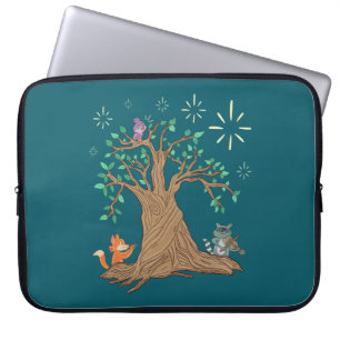 Capa Para Notebook Animais da Floresta Tocando Música Arte Folclóri