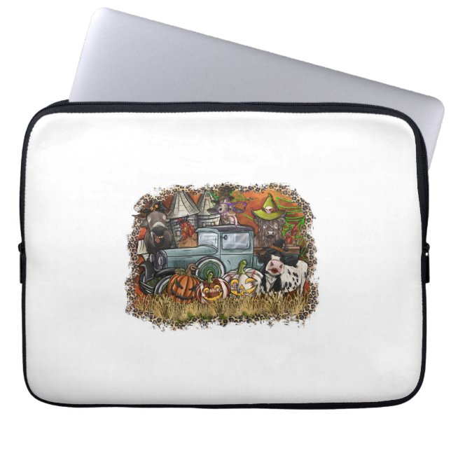 Capa Para Notebook Animal de Halloween (Frente)