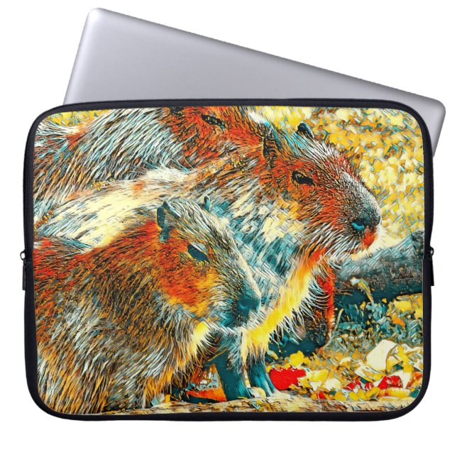 Capa Para Notebook AnimalArt_Capybara_005 (Frente)