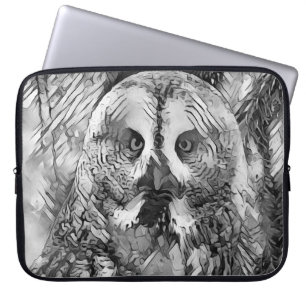 Capa Para Notebook AnimalArtBW_Owl_001