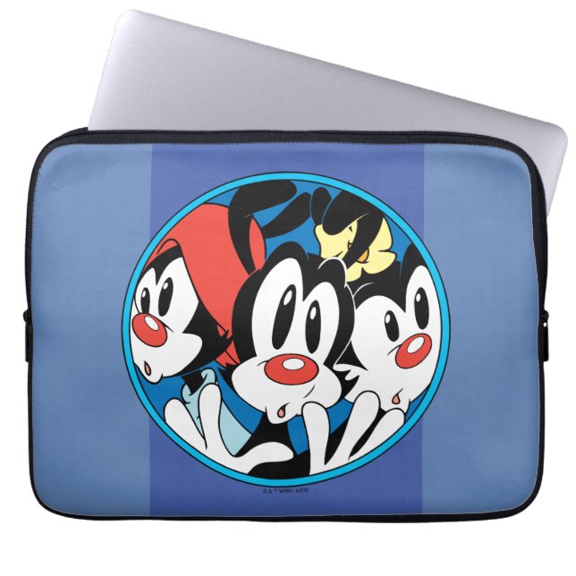 Capa Para Notebook Animaniacs | Gráfico do círculo dos irmãos Warner (Frente)