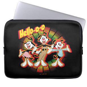 Capa Para Notebook Animaniacs Gráfico do Equalizador Retroativo Alô