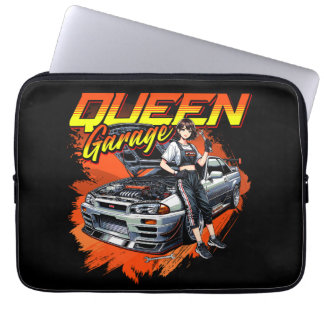 Capa Para Notebook Anime Drift Mechanic Carro - Garage Queen Art