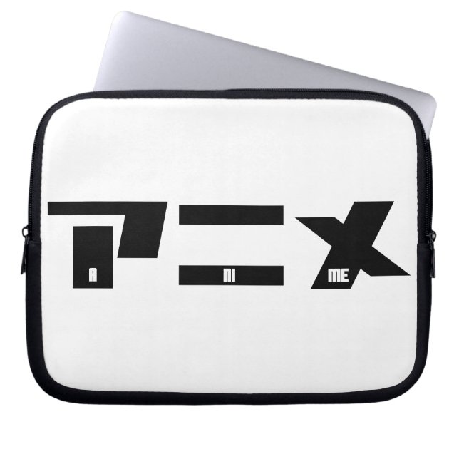 Capa Para Notebook Anime Katakana Japonês (Frente)