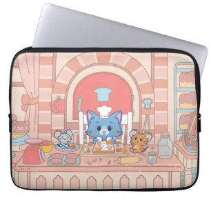 Capa Para Notebook Anime Tom, Jerry e Tuffy Bakery