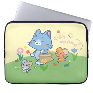 Capa Para Notebook Anime Tom, Jerry e Tuffy Picnic