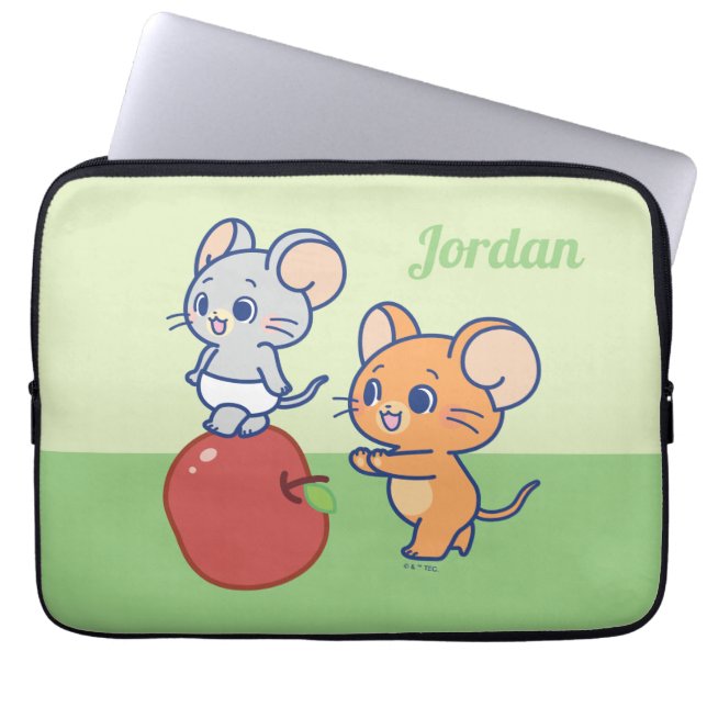 Capa Para Notebook Anime Tuffy e Jerry Apple Rolling (Frente)