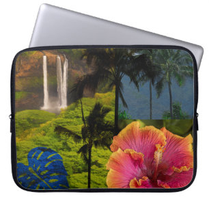 Capa Para Notebook Anini Beach, Kauai Havaiana Collage Wetcase