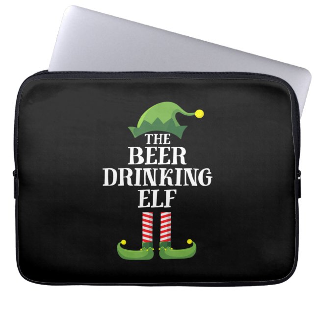 Capa Para Notebook Aniversário de Natal de Bebendo de cerveja (Frente)