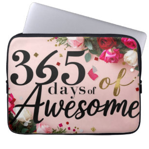 Capa Para Notebook Aniversário mágico, contador floral, comprando sac