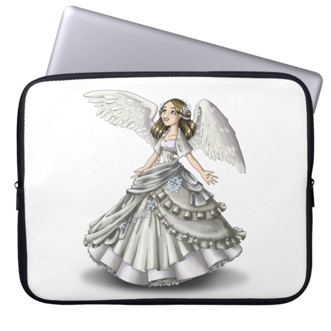 Capa Para Notebook Anjo de Neve (Frente)