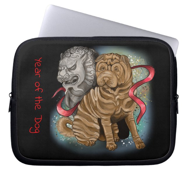 Capa Para Notebook Ano Zodíaco Chinês do Cão (Frente)