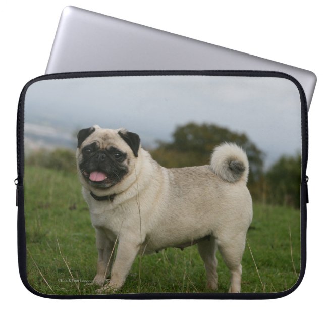 Capa Para Notebook Ânsia do Pug (Frente)