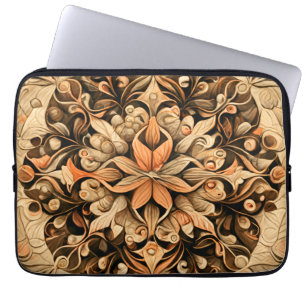 Capa Para Notebook Antecedentes estéticos da decoração de castanho-la