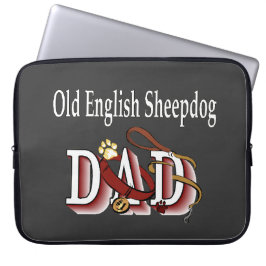 Capa Para Notebook Antigo Pai de Sheepdog Inglês