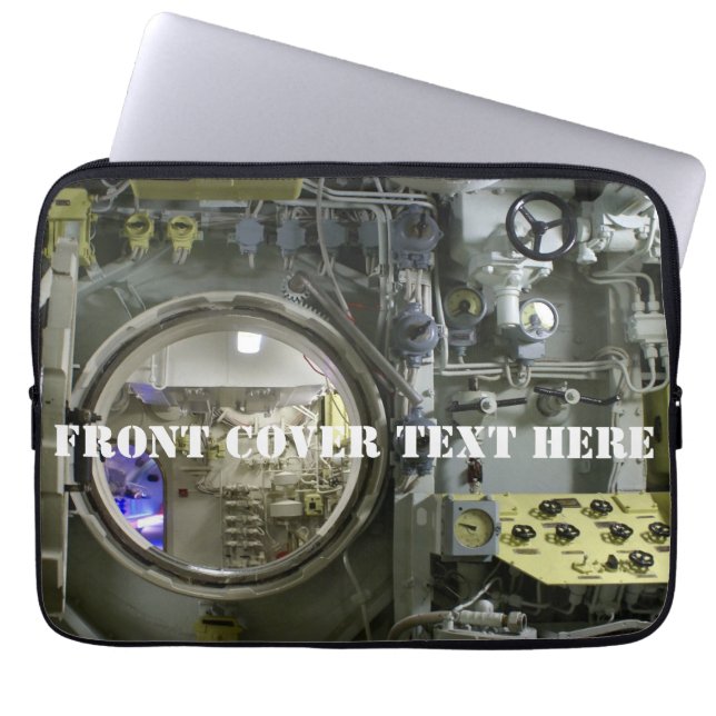 Capa Para Notebook antigo submarino retro (Frente)