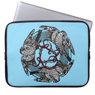 Capa Para Notebook Antiguidade: Três Hawks William de Morgan