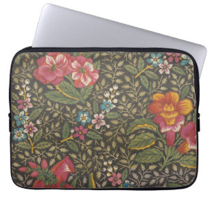 Capa Para Notebook Antiquado Toile de Jouy 1800s Floral Branches