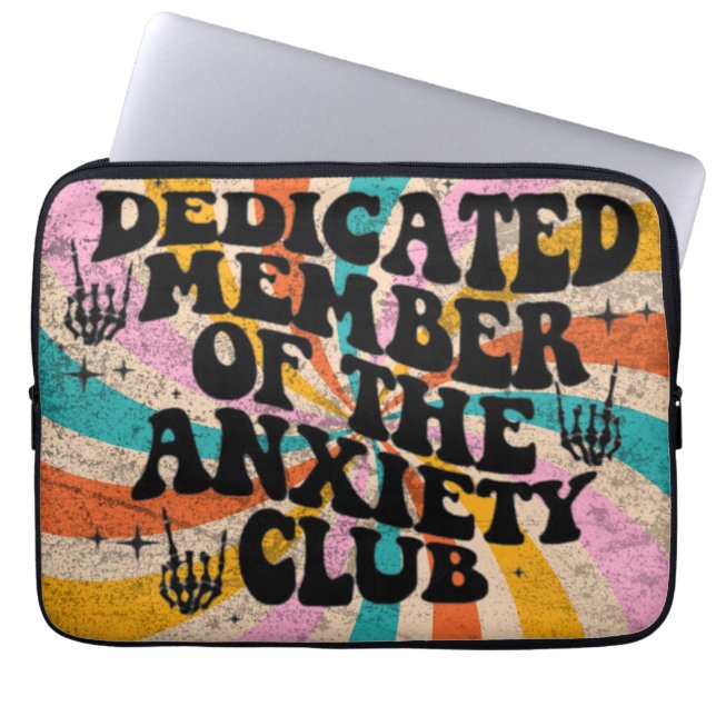 Capa Para Notebook anxiety club member (Frente)