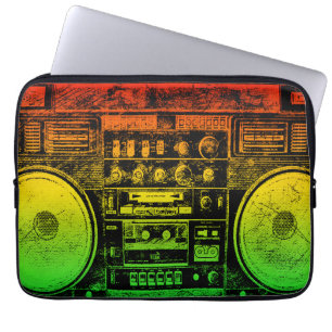 Capa Para Notebook aparelho de som da favela Rasta