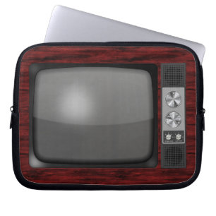 Capa Para Notebook Aparelho de televisão retro do vintage