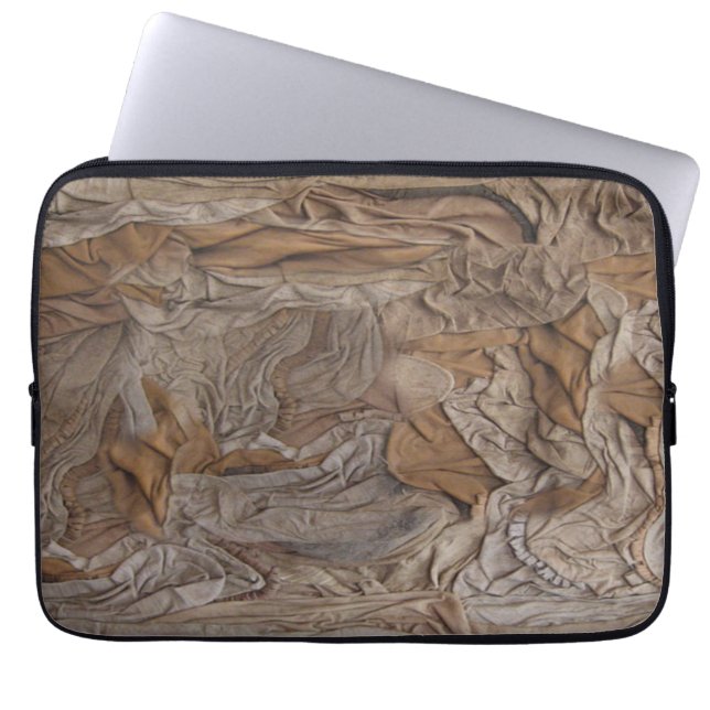 Capa Para Notebook Aparência texturizada de couro e camurça (Frente)