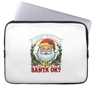 Capa Para Notebook Apenas Gosto Muito Do Natal Ok Papai Noel Azevinho
