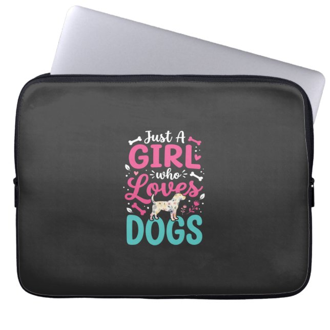 Capa Para Notebook Apenas Uma Garota Que Ama Cachorros (Frente)
