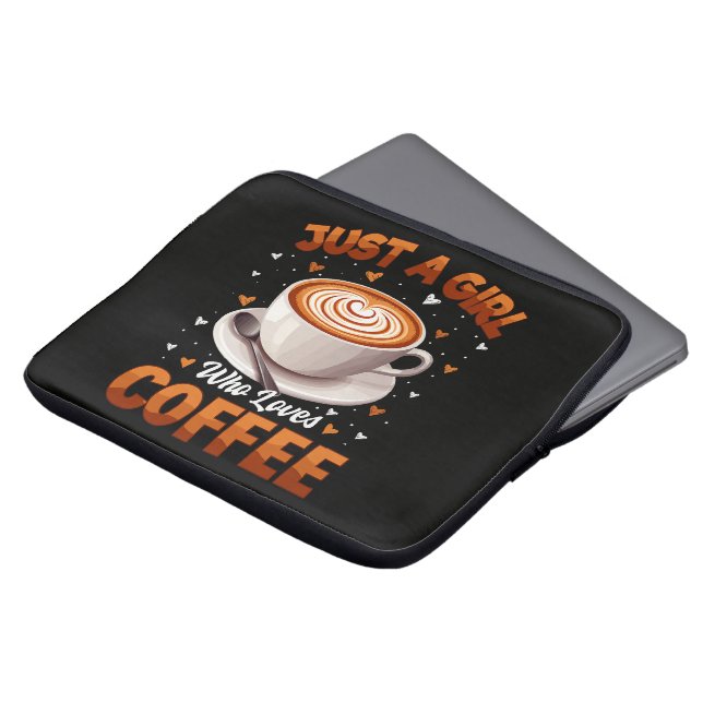 Capa Para Notebook Apenas Uma Garota Que Ama Café (Frente Topo)