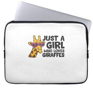 Capa Para Notebook Apenas uma garota que ama girafas _3