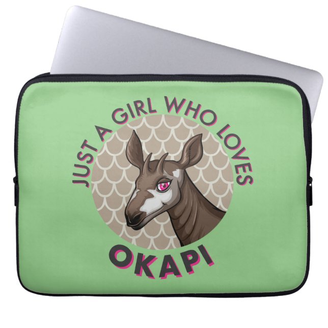 Capa Para Notebook Apenas uma garota que ama Okapi, Okapi Obsession L (Frente)