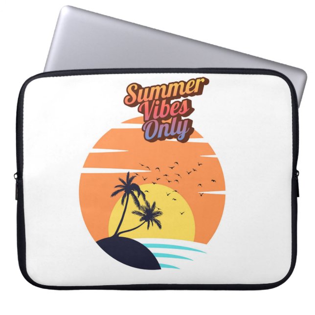 Capa Para Notebook Apenas vibrações de verão. (Frente)