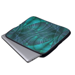 Capa Para Notebook Apófise Arte Fractal I - Azul