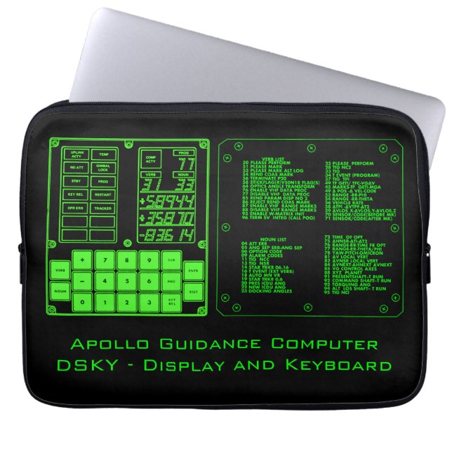 Capa Para Notebook Apollo Guidance Computer Bolsa de laptop 13" (Frente)