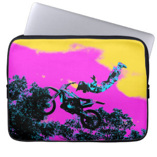 Capa Para Notebook Aposentar - Freestyle Motocross Stunt