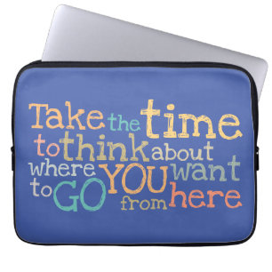 Capa Para Notebook "Aproveite o tempo" inspirador