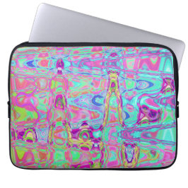 Capa Para Notebook Aqua Abstrato cósmica e réplicas de cor rosa quent