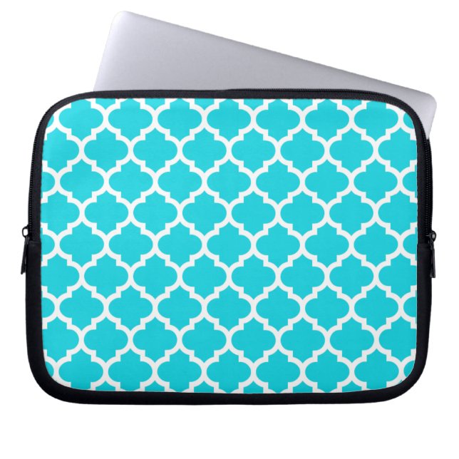 Capa Para Notebook Aqua de Quatrefoil (Frente)