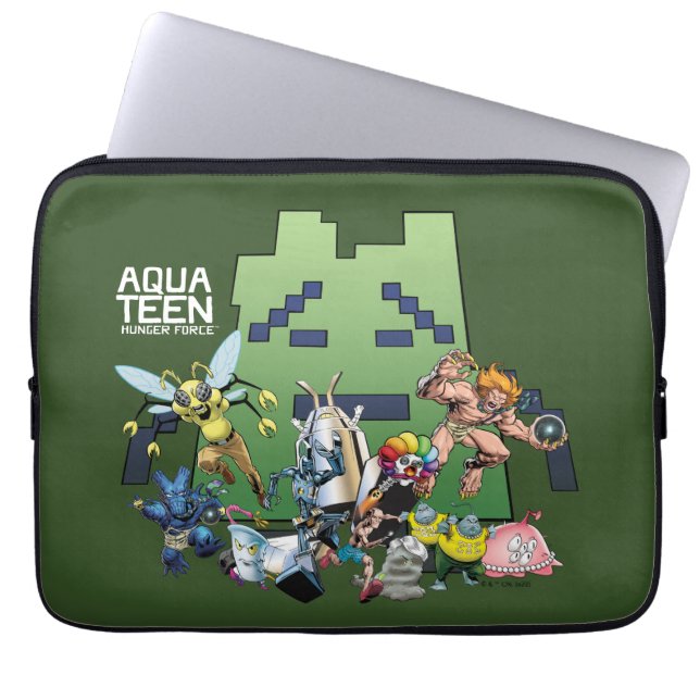 Capa Para Notebook Aqua Teen Hunger Force Villains (Frente)