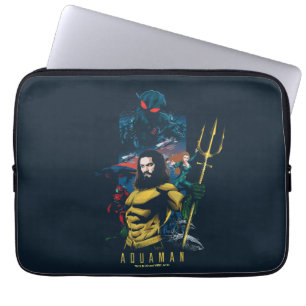 Capa Para Notebook Aquaman Orin, Mera e Black Manta Graphic