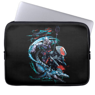 Capa Para Notebook Aquaman Orm, Manta preto, Tylosaur, & navios