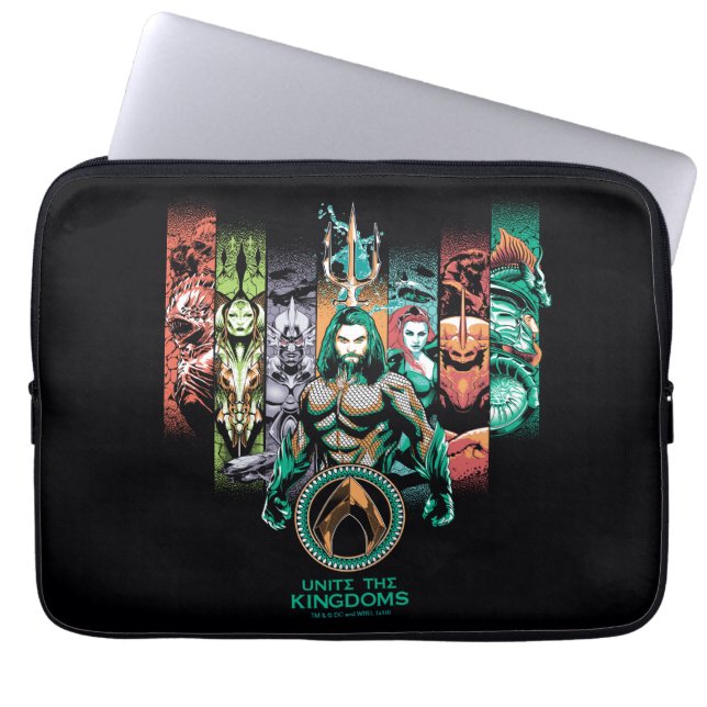Capa Para Notebook Aquaman | "Unir Os Reinos" Atlânticos Gráfico (Frente)