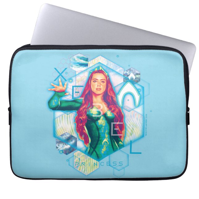 Capa Para Notebook Aquaman | Xebel Princess Mera Hexagonal (Frente)
