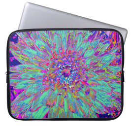 Capa Para Notebook Aquamarine Rainbow Color Abstrato Dahlia Flower