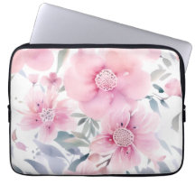 Aquarela Floral Rosa 