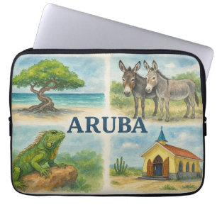 Capa Para Notebook Aquarela multiview de Aruba