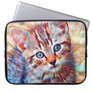 Capa Para Notebook aquarell kitten